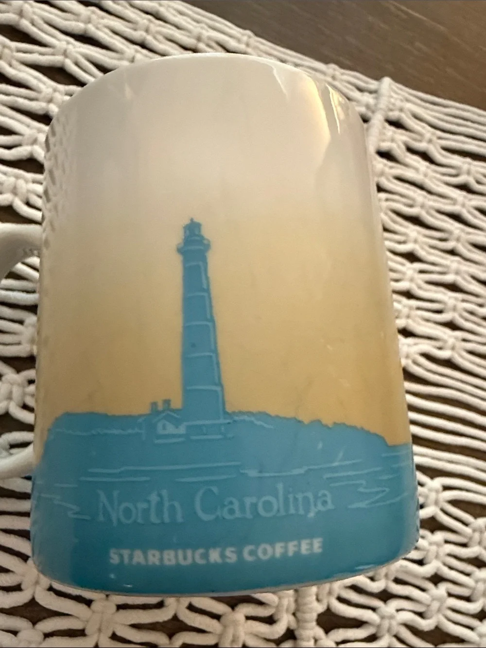 2009 Retired Starbucks North Carolina Collector Series Mug Coffee Cup Lighthouse
